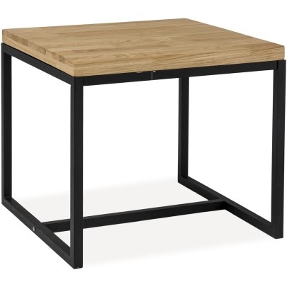 Ława LORAS C  60x60 Okleina Naturalna Dąb/Czarny