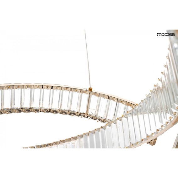 Lampa Wisząca LIBERTY LINE 8 Złoty/Transparentny