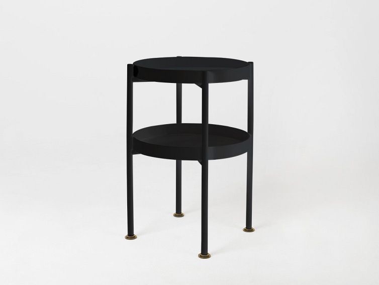 Stolik Hanna Metal 2-F 40x60 Czarny