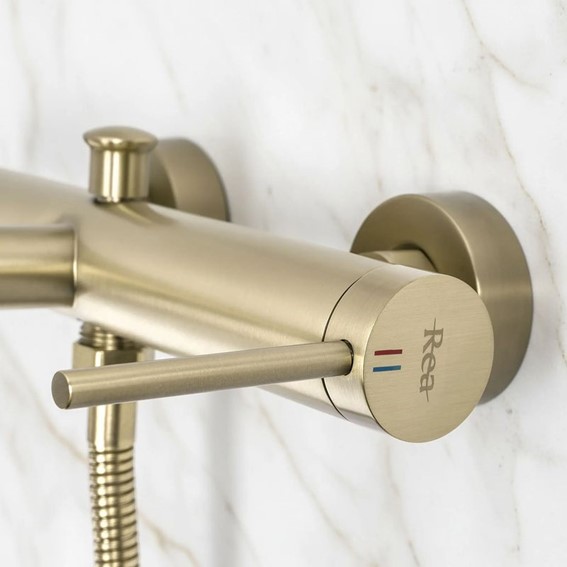 Bateria Wannowa FOSS Złoty Szczotkowany