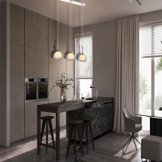 Lampa Wisząca ANASTASI 3L Chromowany