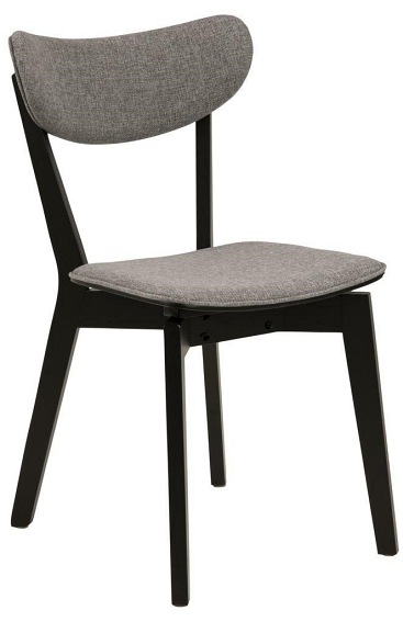Krzesło Roxby 55x45x79 Szary/Czarny