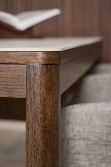 Stół Rozkładany SOUTHAMPTON 180x90 Beżowy/Brązowy