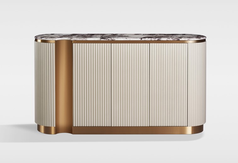 Komoda STILIG ST917B Beż/Złoty