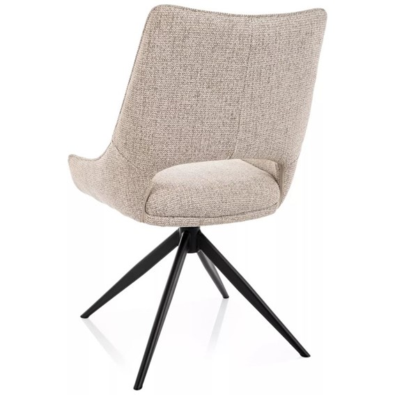 Krzesło FINO I Beż/Czarny Mat