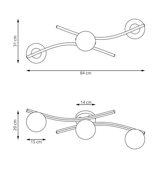 Lampa Wisząca OPUS 3 Biały