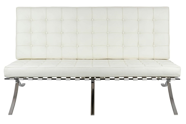 Sofa Trzyosobowa Barcelon 75x180x85 Biały