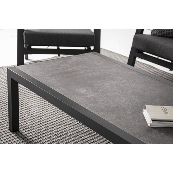 Stolik Ogrodowy KLEDI 120x70cm Ciemny Szary