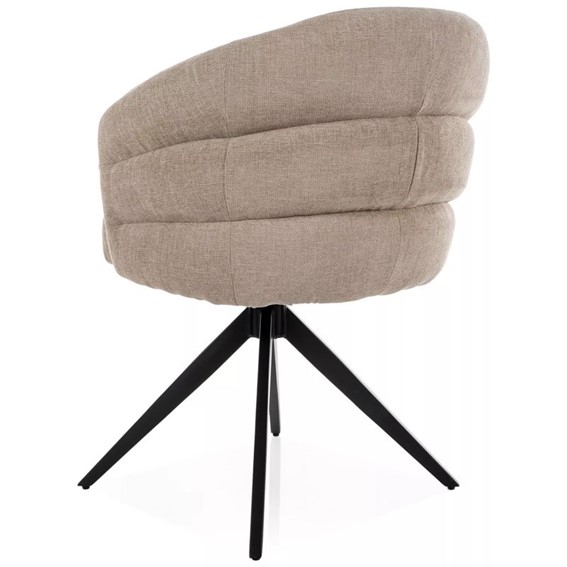 Krzesło ORES Beż/Czarny Mat