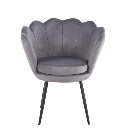 Fotel Velvet FR1-FX Szary/Czarny