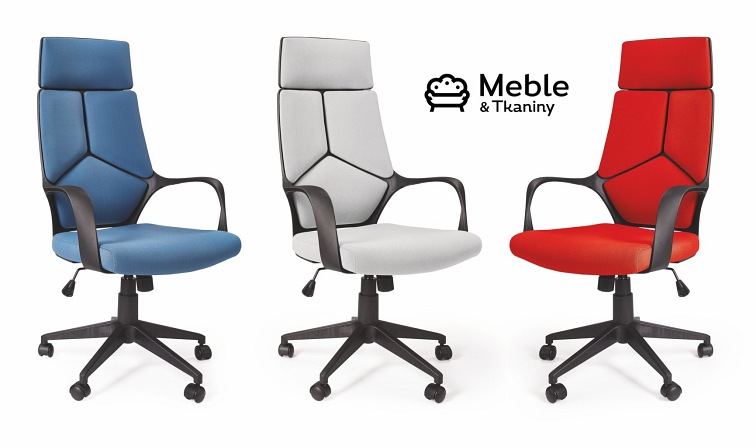 Fotel Ergonomiczny VOYAGER Czarny/Niebieski