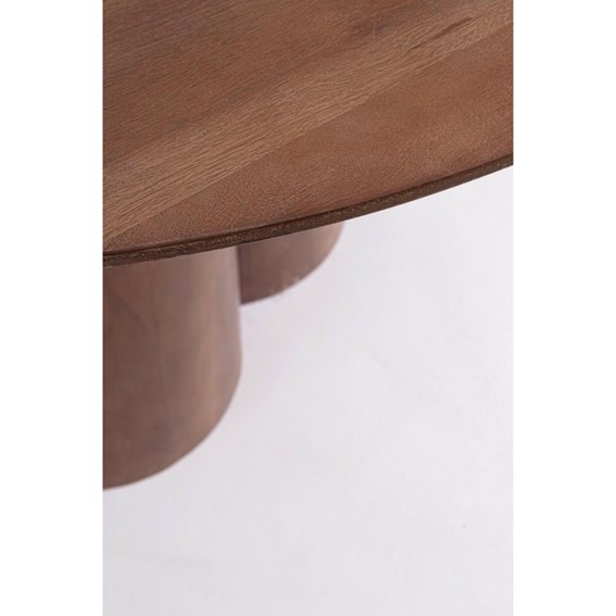 Stół Jadalniany NASSOR Fi120cm Brązowy