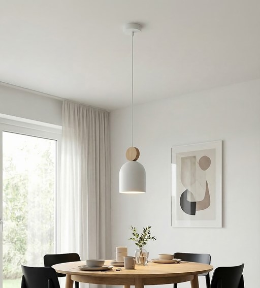 Lampa Wisząca MESI 1 Biały