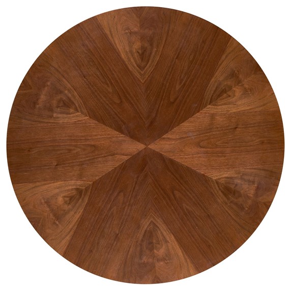 Stół HEVELIUS fi130 Czarny/Orzechowy