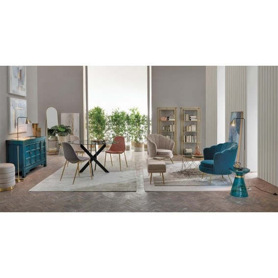 Fotel GILIOLA Niebieski