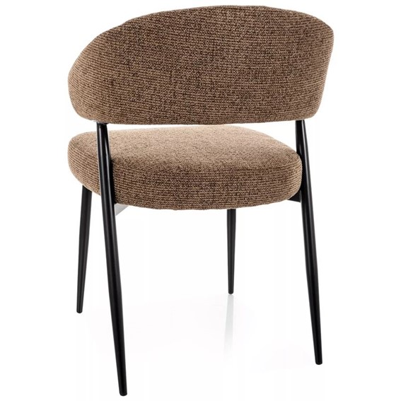 Krzesło LUCIO Noelle Cappuccino/Czarny Mat