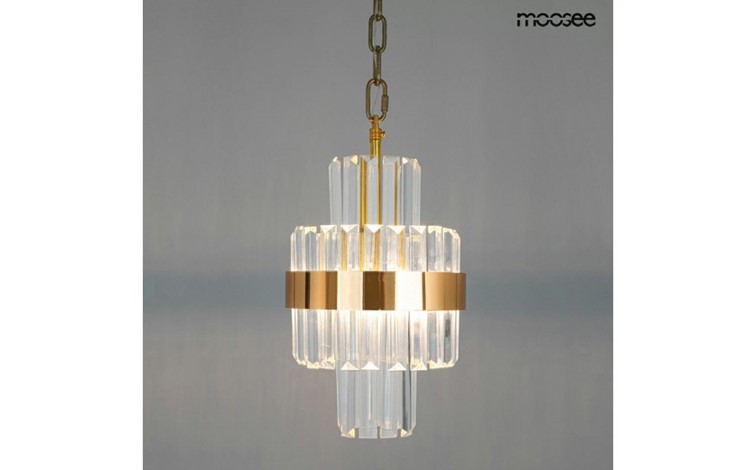 Lampa Wisząca IMPERO Złoty/Transparentny