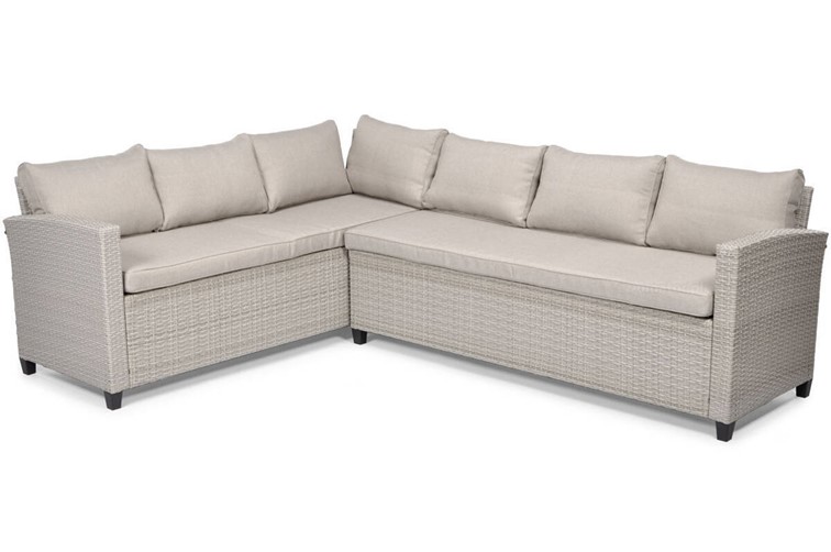 Zestaw Ogrodowy z technorattanu SZTOKHOLM Jasny Szary