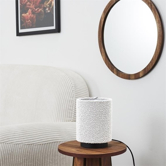 Lampa Stołowa z Kloszem BOUCLE Biały