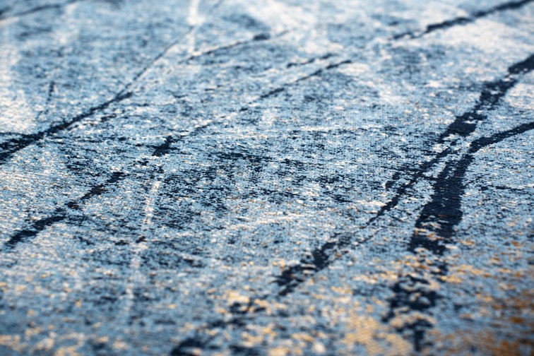 Dywan DUBAI Gold Sea Round 9698 240x240 cm Niebieski/Żółty