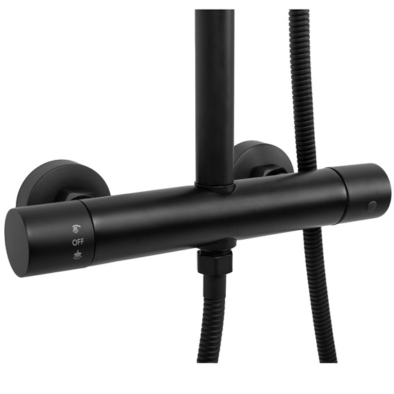 Zestaw Natryskowy z Termostatem VINCENT Czarny