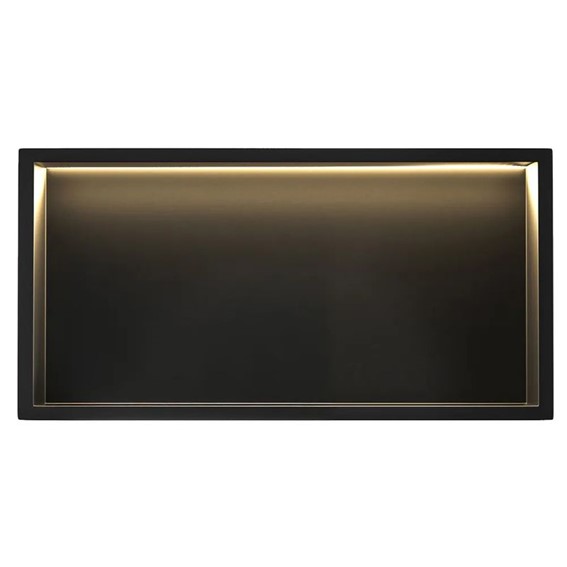 Półka Łazienkowa Wnękowa 30x60cm Czarny