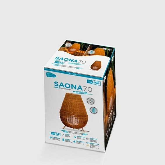 Lampa Dekoracyjna SAONA 70 BATTERY IN&OUT Brązowy