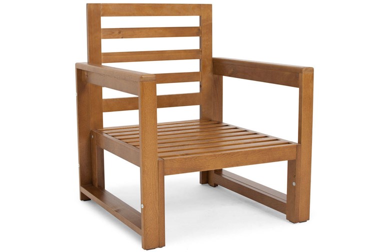 Fotel Ogrodowy MALTA Brązowy/Szary