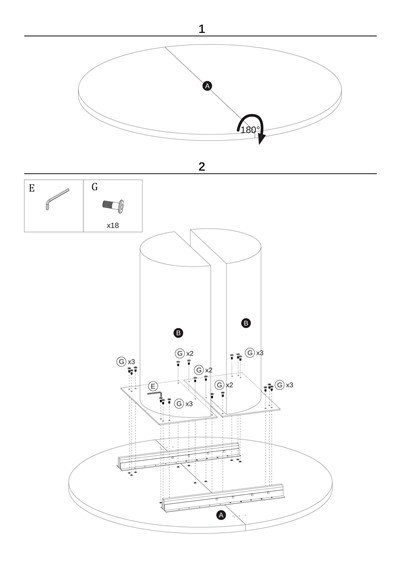 Stół Rozkładany GARIBALDI (120-200)x120 Dąb Naturalny