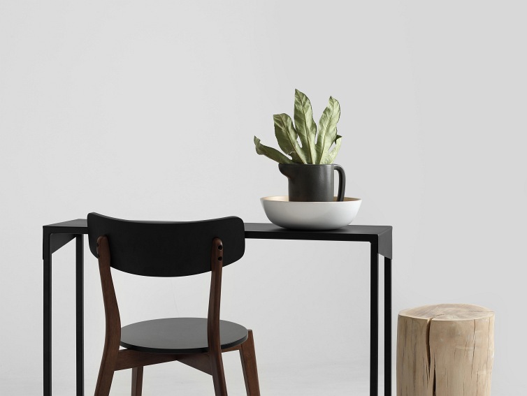 Konsola OBROOS METAL 100x30 Czarny