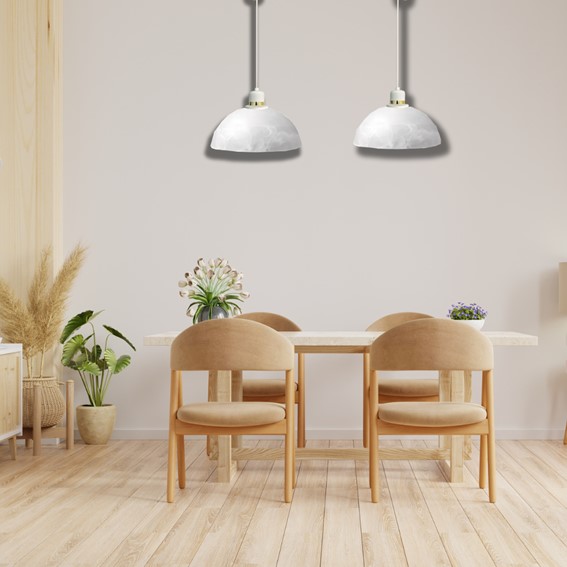 Lampa Wisząca PALACIA 1A Biały