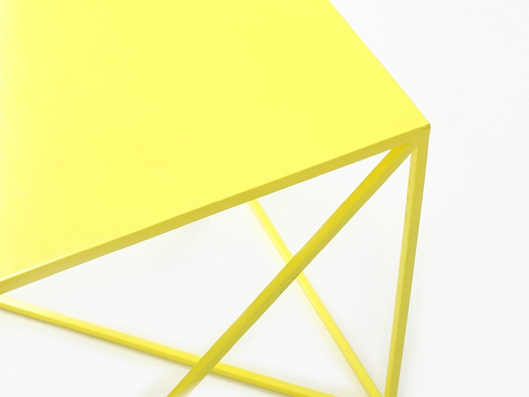 Stolik MEMO METAL 50 Żółty