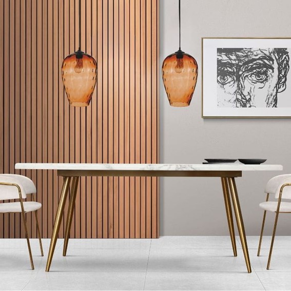 Lampa Wisząca ISELLIN 1L Czarny/Brązowy