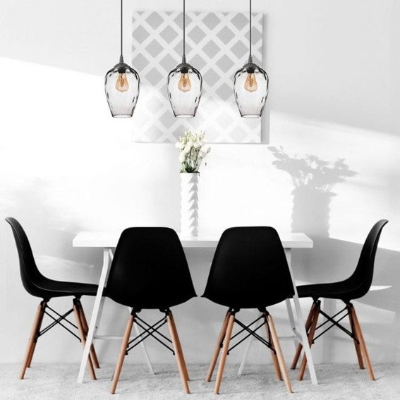 Lampa Wisząca LALINA 1L Czarny