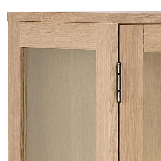 Witryna MARTE 140 cm Dąb Bielony