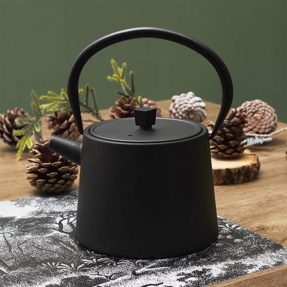 Imbryk Żeliwny 900ml Czarny