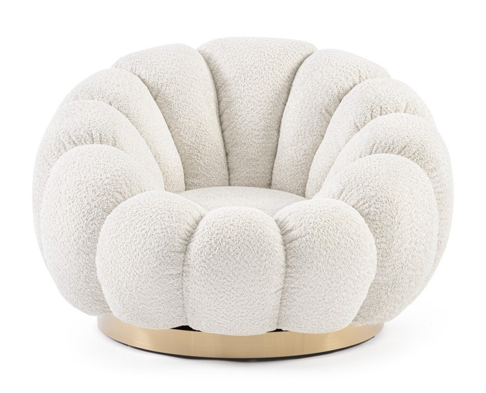 Fotel Obrotowy FLOREL Naturalny