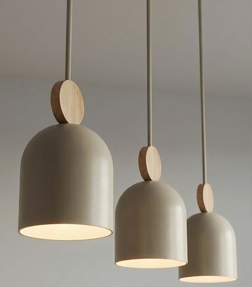 Lampa Wisząca MESI 3 Beżowy