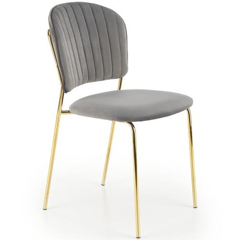 Krzesło K499 Złoty/Popielaty