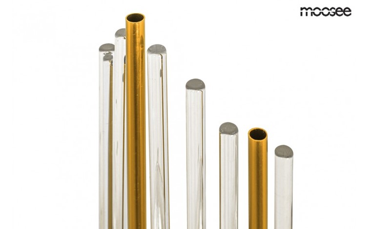 Lampa Ścienna AMANDA Złoty/Transparenty