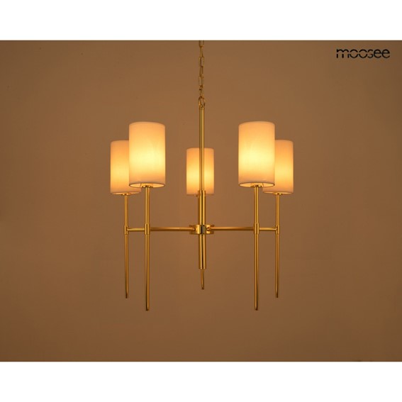 Lampa Wisząca IMPERIO 5 Złoty