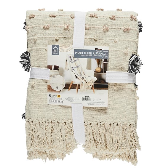 Koc/Pled TUFFO 125x150cm Kremowy