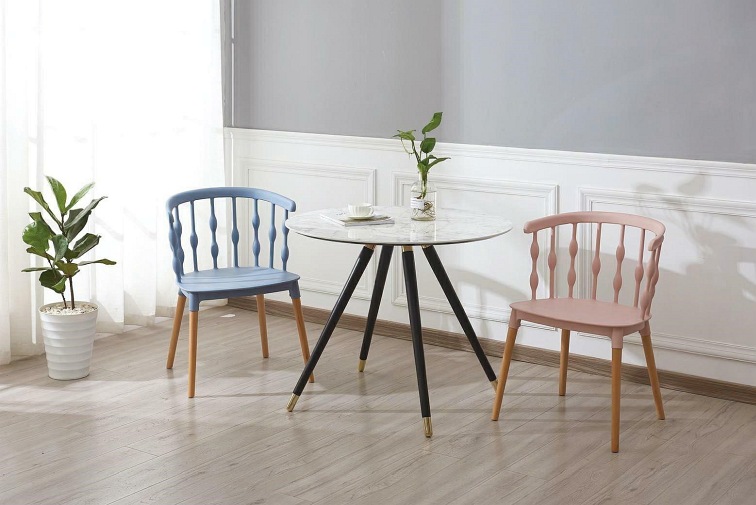 Stół Padrino 90x90x76 Biały/Czarny