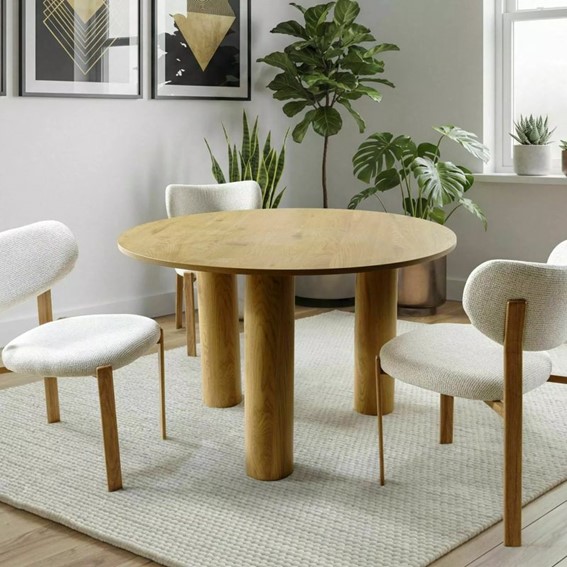 Krzesło RIN D Jasny Beż/Dąb