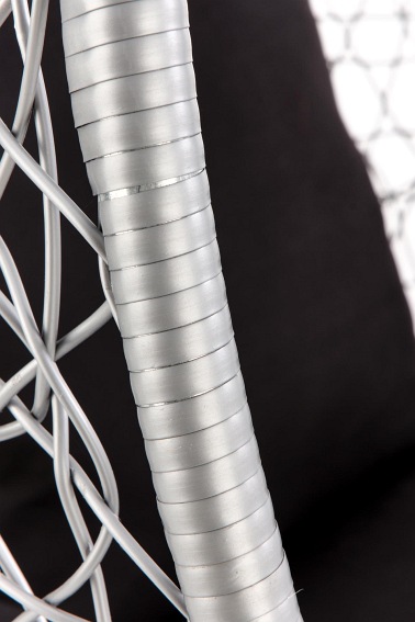 Fotel Ogrodowy EGGY Popielaty/Czarny