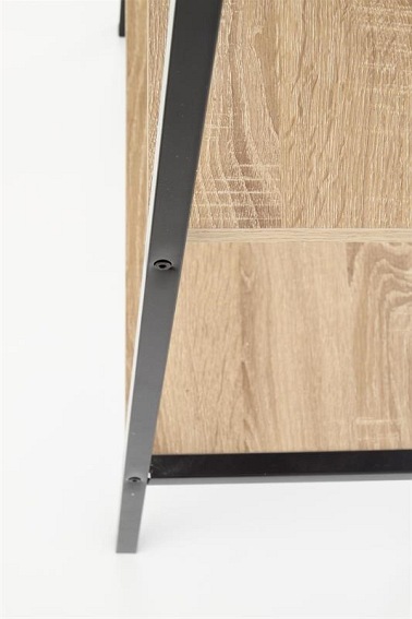 Regał Narvik Reg-2 32x60x148 Czarny/Dąb Sonoma