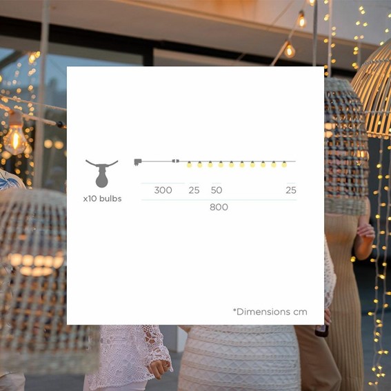 Girlanda Ogrodowa ALLEGRA Czarny