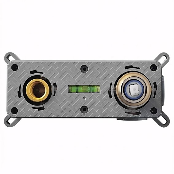 Bateria Umywalkowa Podtynkowa LUNGO STRIPE Złoty Szczotkowany