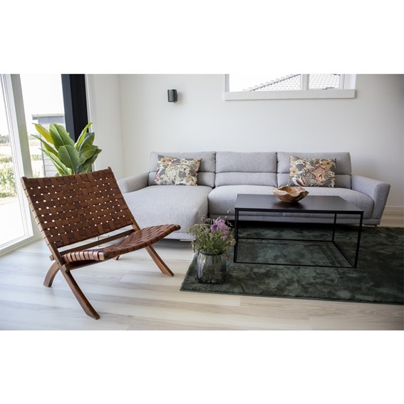 Fotel PERUGIA Skóra Brązowa