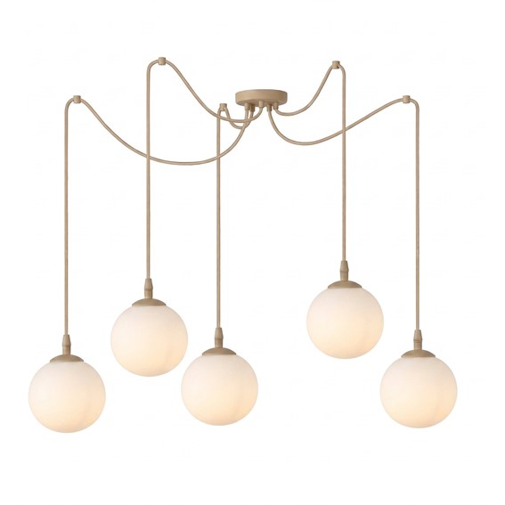 Lampa Wisząca GIGI 5 Beżowy/Opal